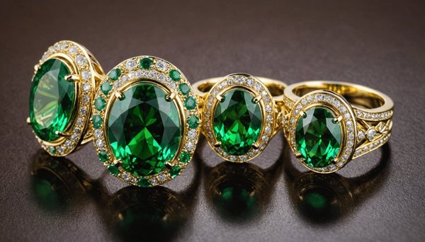 Découvrez les élégantes bagues en pierre verte à petit prix